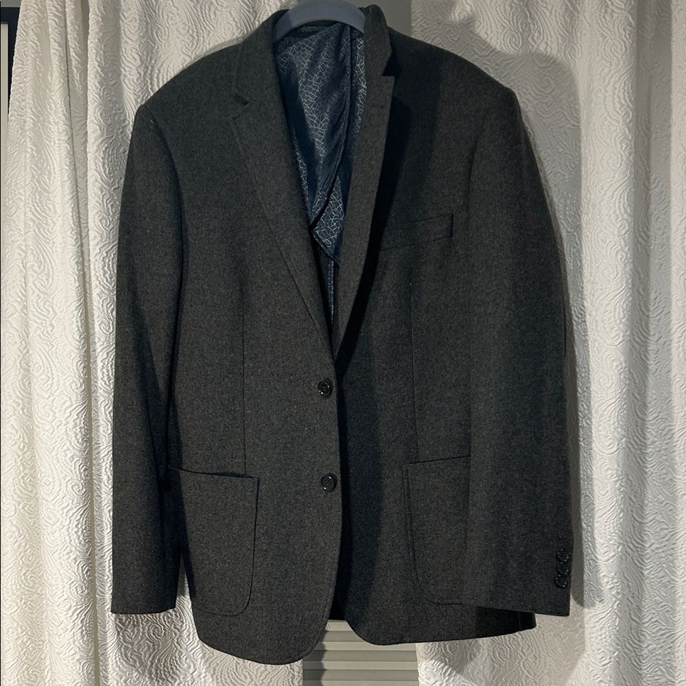 Combatant Gentlemen 100% Wool Dark Gray Men's Blazer 40R Slim